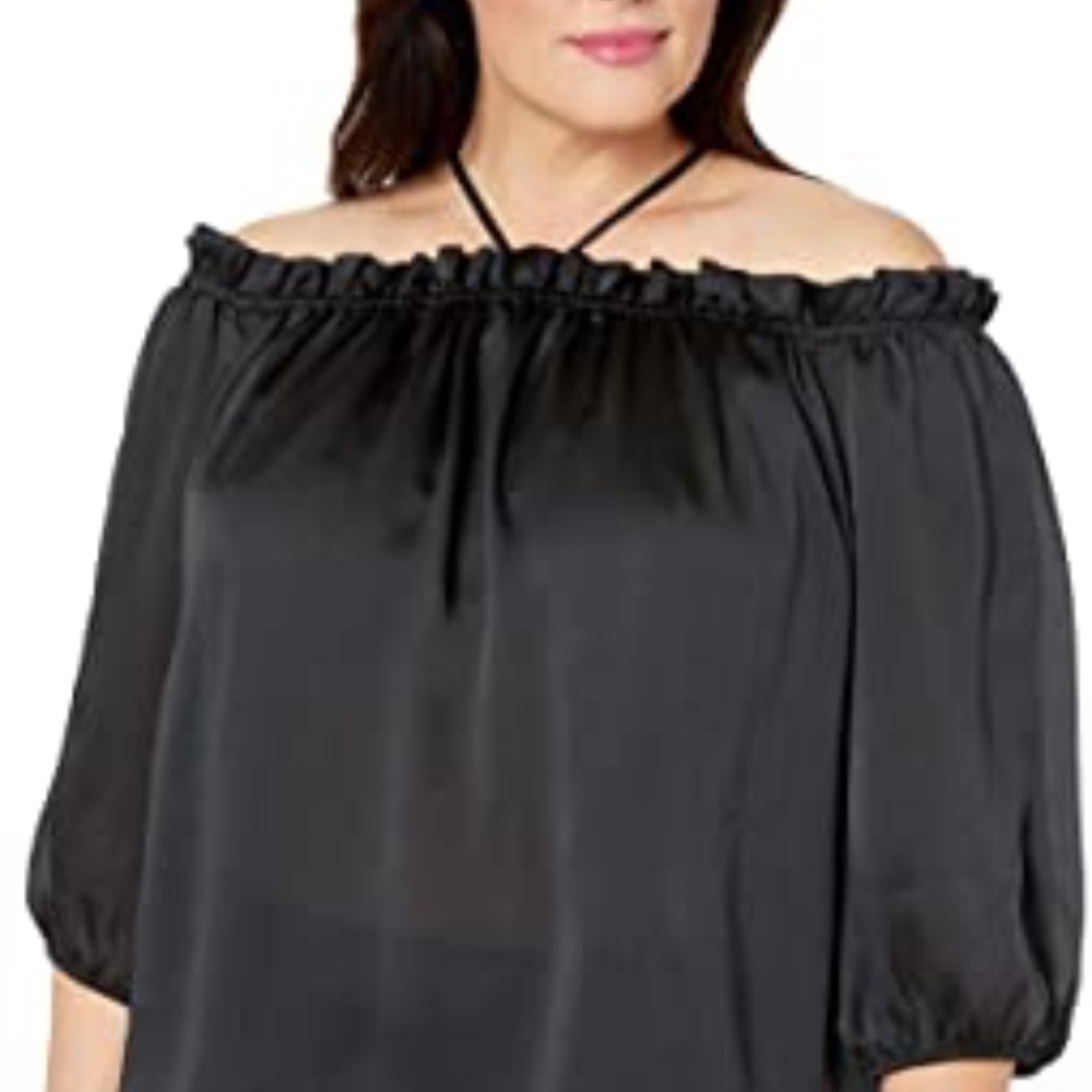 -NEW OFF SHOULDER 1/2 SLEEVES TOP